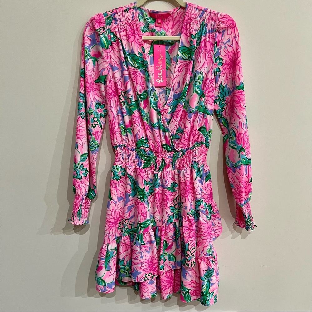Lilly Pulitzer Cristiana Stretch Dress Pink Blossom Try Your Zest